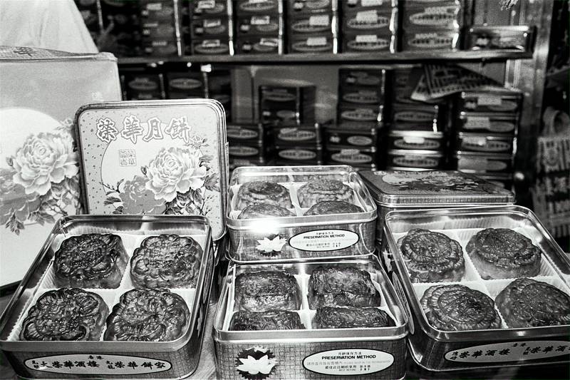 Pictured here are mooncakes made by Wing Wah Restaurant.